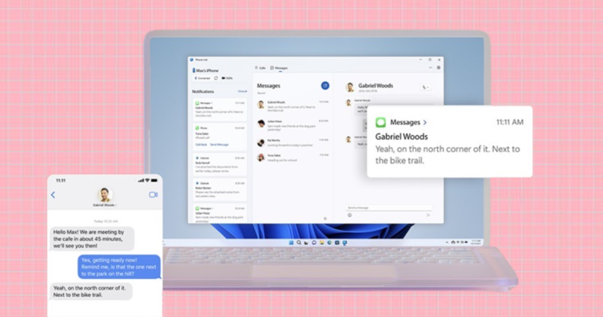 Phone Link for iOS is now available to all Windows 11 users