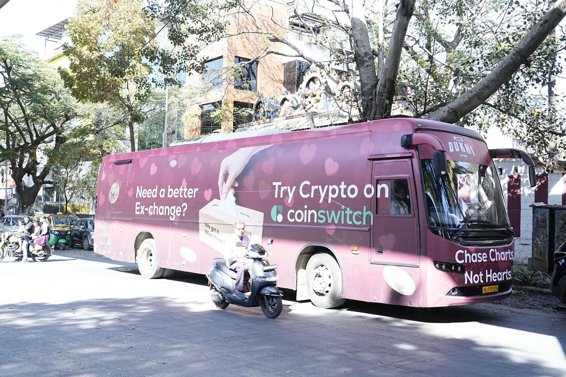 CoinSwitch’s ‘Dukhi Express’ Turns Valentine’s Day in Bengaluru Into a Crypto-Themed Street Campaign
