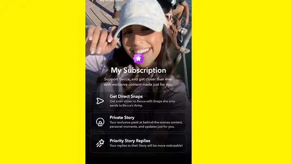 Snapchat Rolls Out Creator Subscription in U.S.
