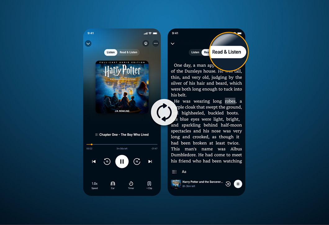 Audible Launches ‘Read & Listen’ Sync Feature