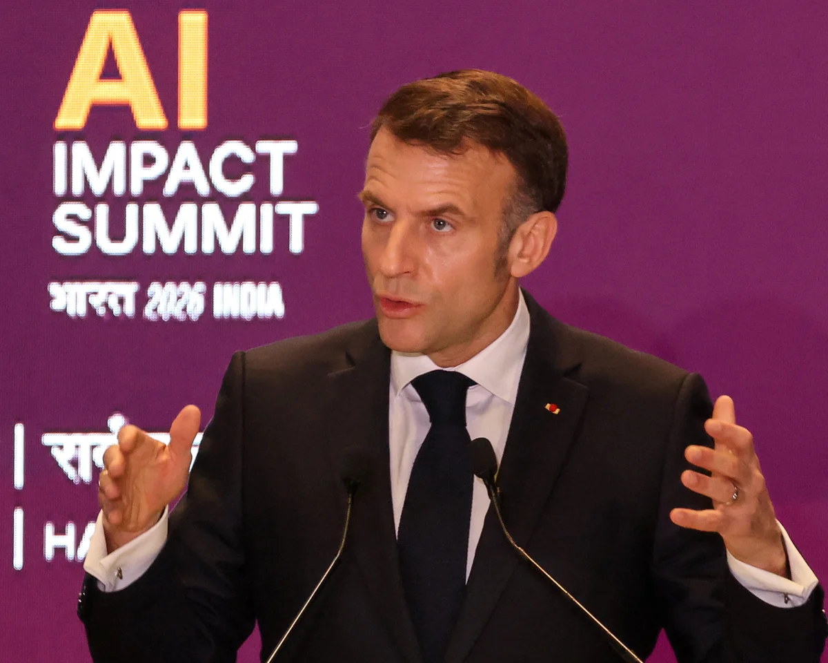 Macron Defends EU AI Rules, Calls for Child Protections
