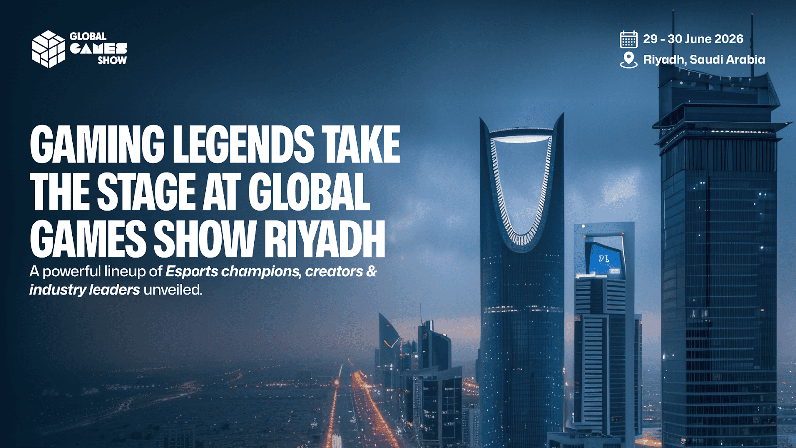 Global Games Show Riyadh Unveils Star-Studded Speaker Lineup of Gaming Legends and Industry Leaders