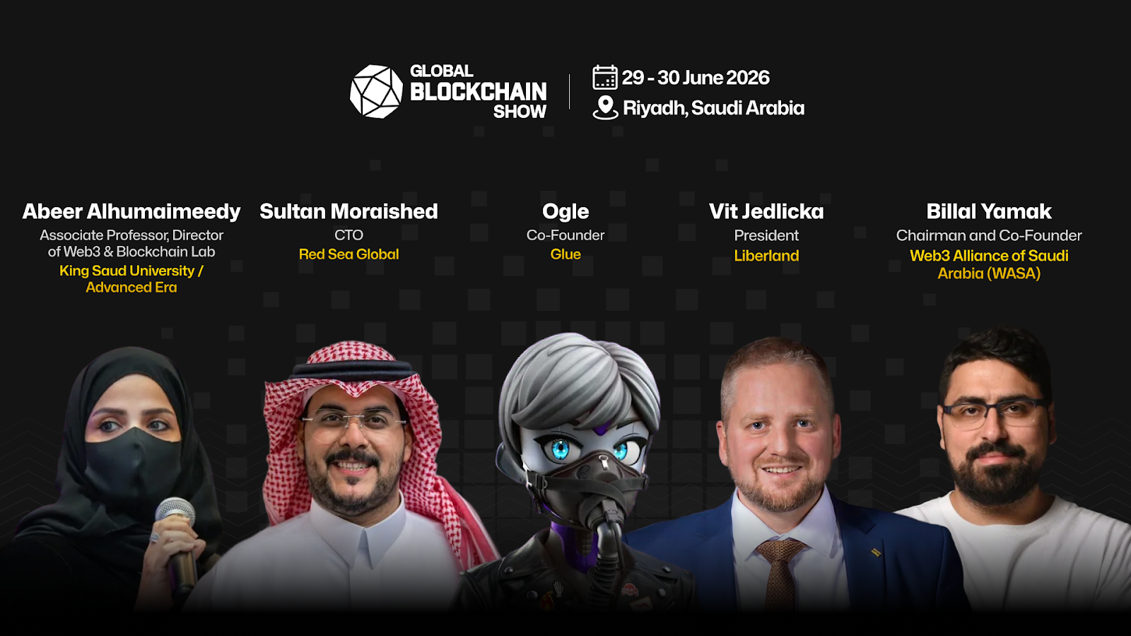 Global Blockchain Show Riyadh Unveils World-Class Speakers Redefining the Future of Web3 and Digital Assets